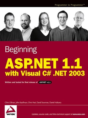 cover image of Beginning ASP.NET 1.1 with Visual C# .NET 2003